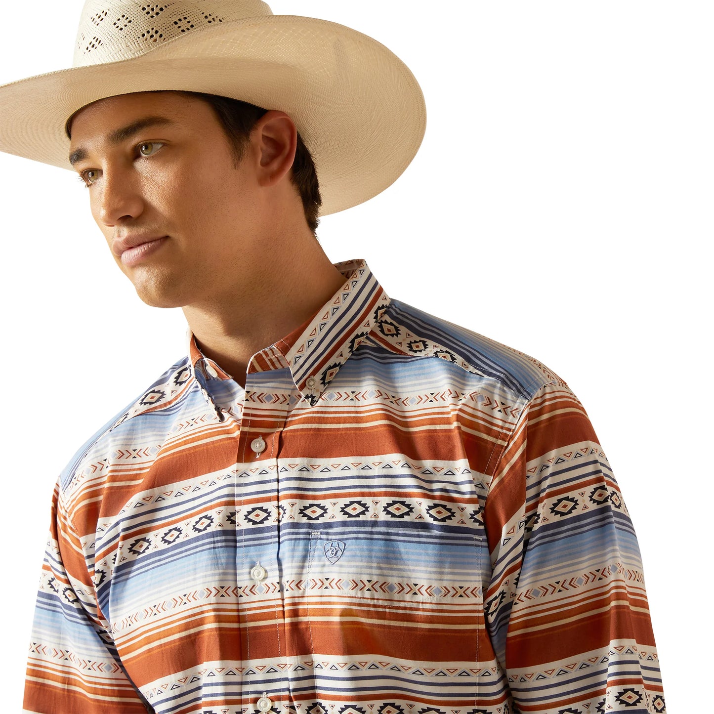 Ariat Mens Dexter LS Shrt Jasper Stone 10048431