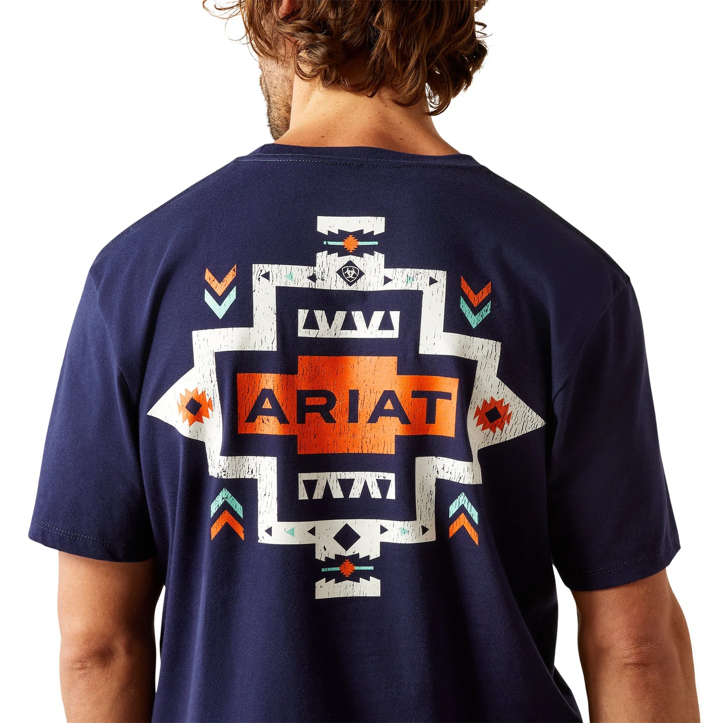 Ariat Mens Southwest Pocket SS Tshrt Classic Blue 10054844