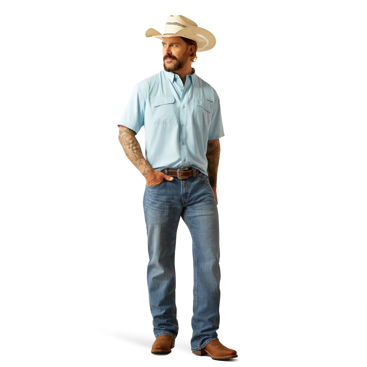Ariat Men's VentTEK Outbound Clear Sky Classic Fit Shirt 10055124