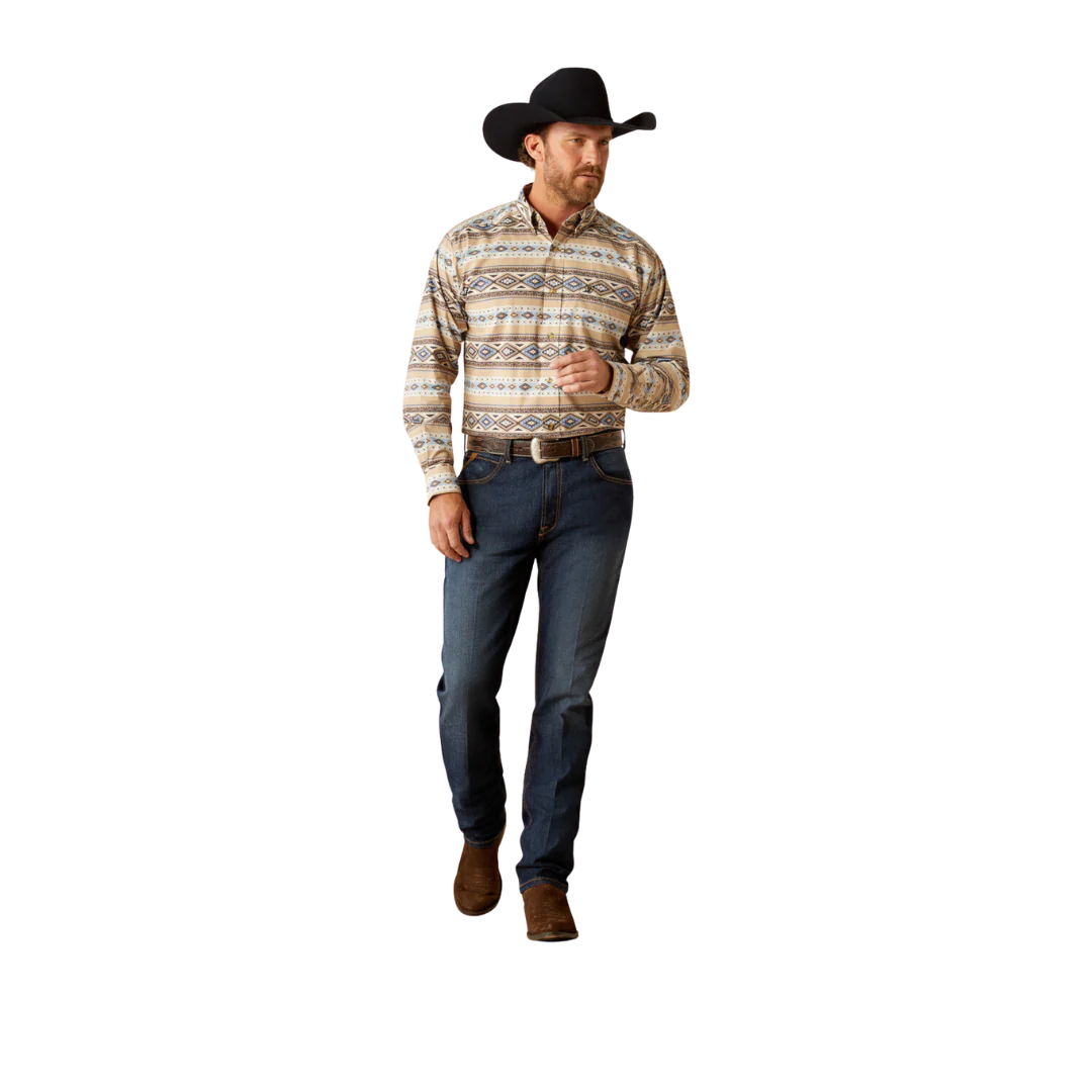 Ariat Mens Cory LS Shrt Brown 10054089