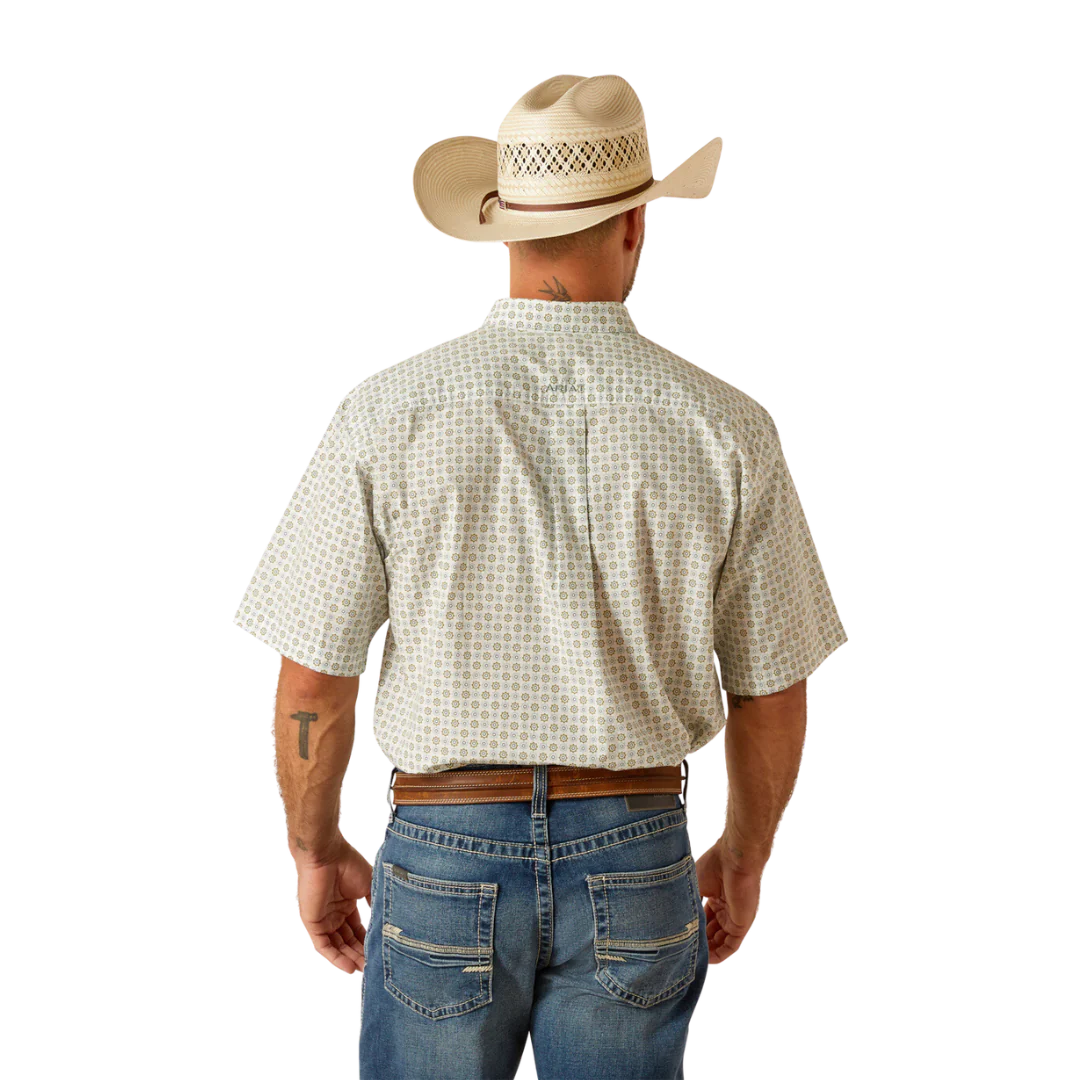 Ariat Men's Eduardo Short Sleeve Shirt Green 10051260