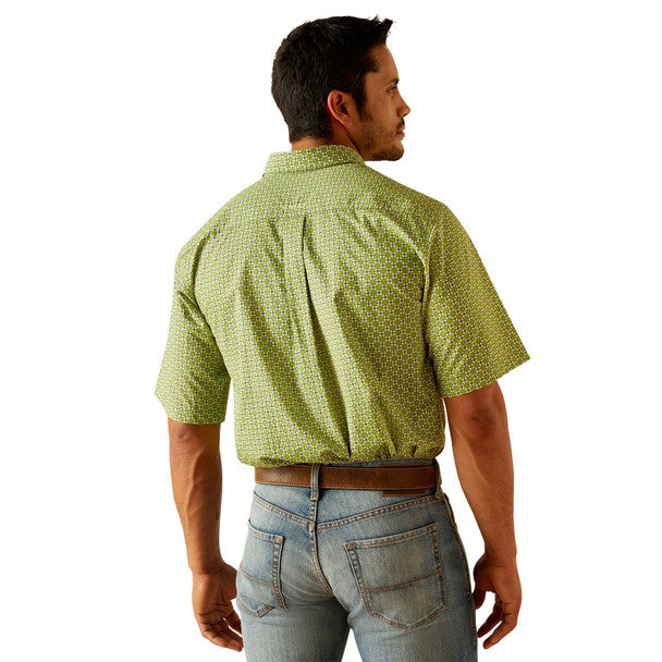 Ariat Men's Toby Short Sleeve Shirt Green 10048373