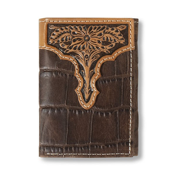 ARIAT TRIFOLD OSTRITCH PRINT FLORAL A3553202