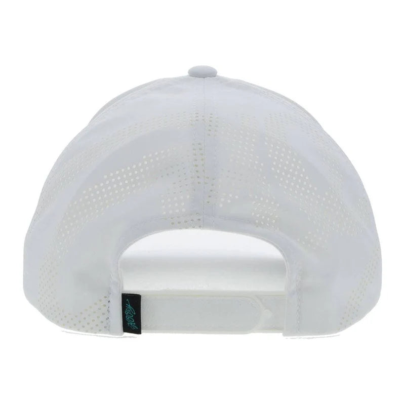 6015T-WH Habitat White 5-Panel Trucker Red/Blue Fishing Lure
