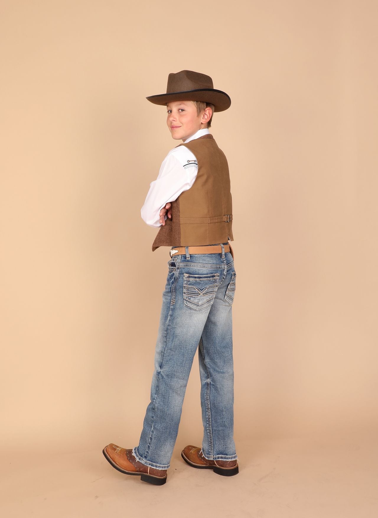 Western Blue Boys’ W474K Jeans – Soft Blue (Youth)