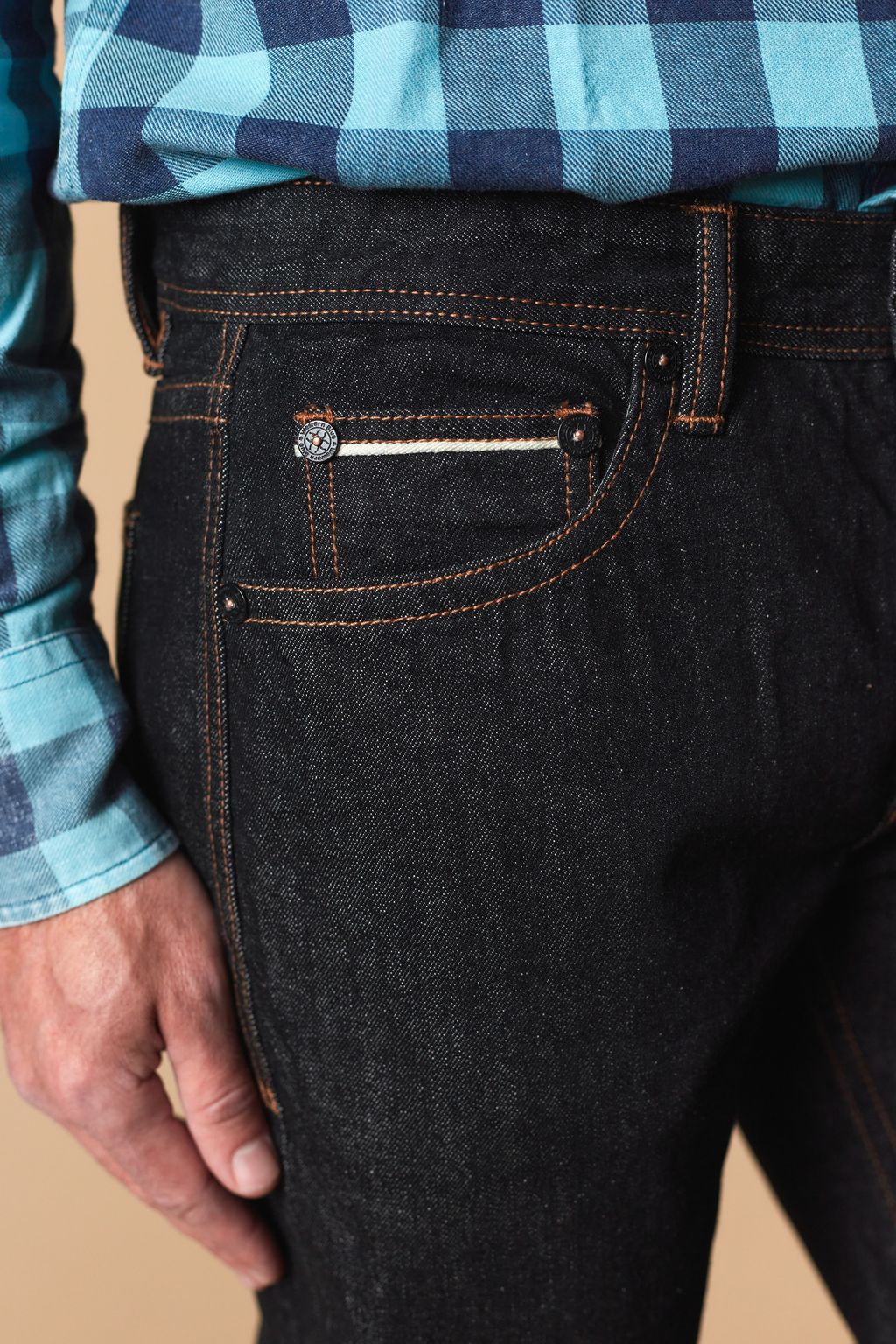 Western Blue Men’s WB-643 Modern Bootcut Jeans – Dark Denim