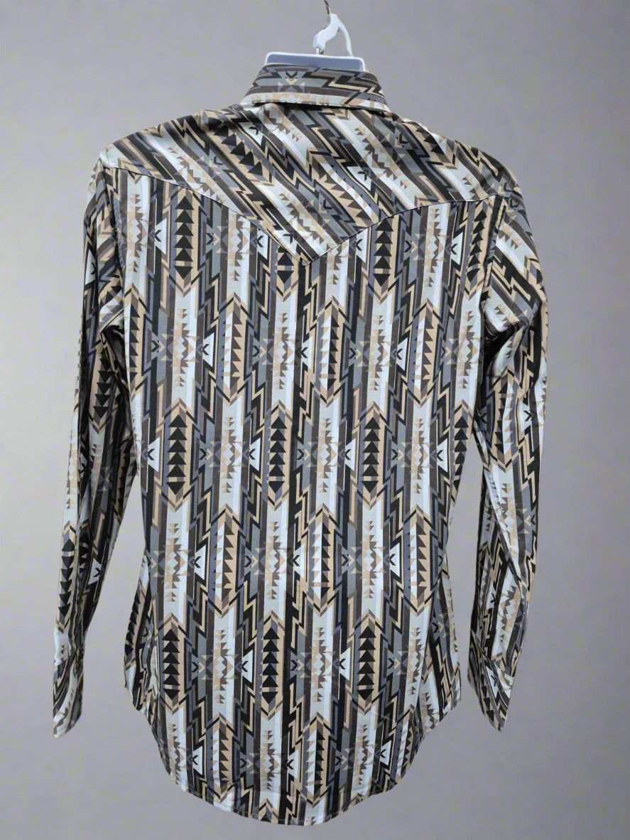 ROCK & ROLL MENS AZTEC VINTAGE TAN SHIRT VMN2S02522