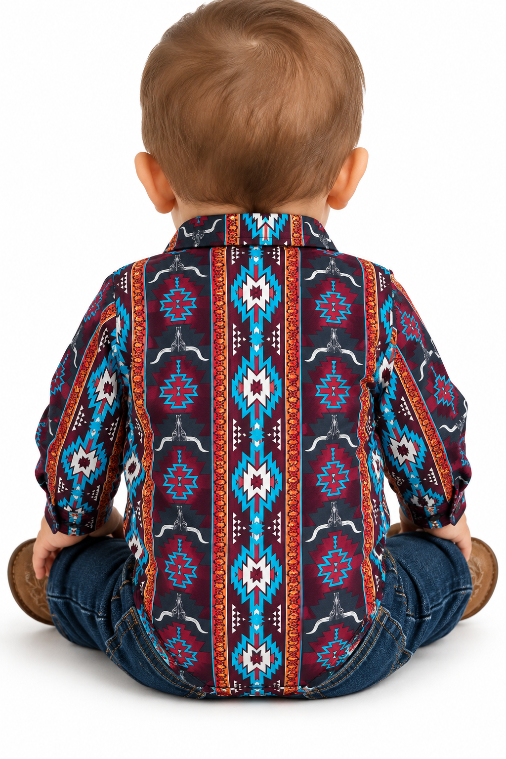 Wrangler Baby Boys Newborn Long Sleeve Western Snap Bodysuit 112384758