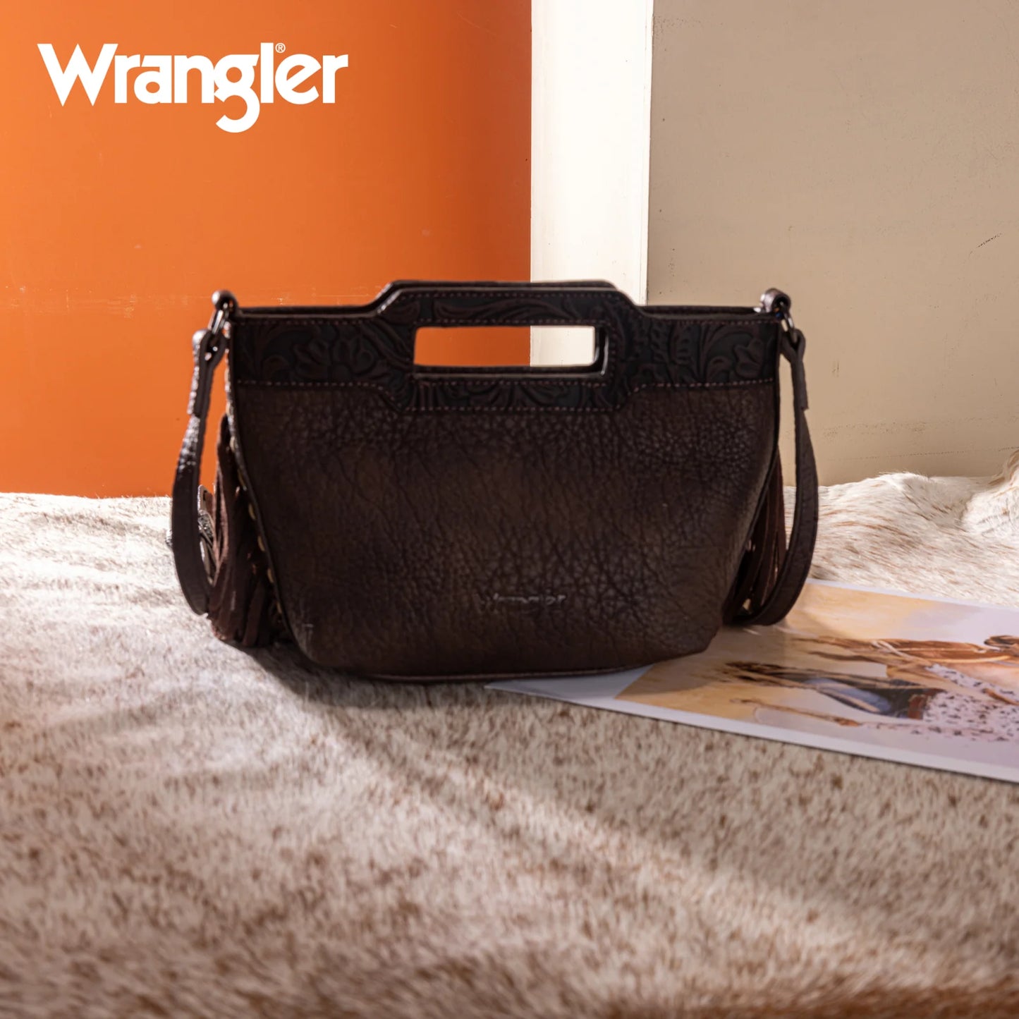 Wrangler Genuine Cowhide HandBag COFFE WG2830-8015CF