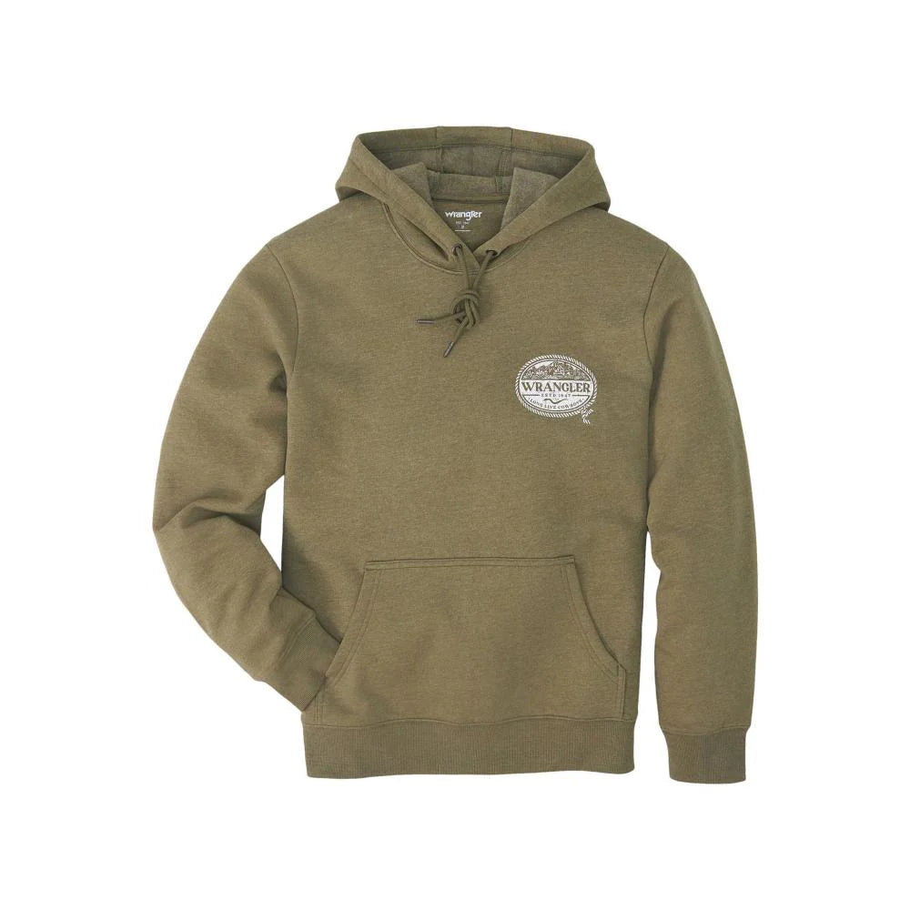 Wrangler Men's "Wrangler Outdoor" Hoodie, Burnt Olive - 112350060