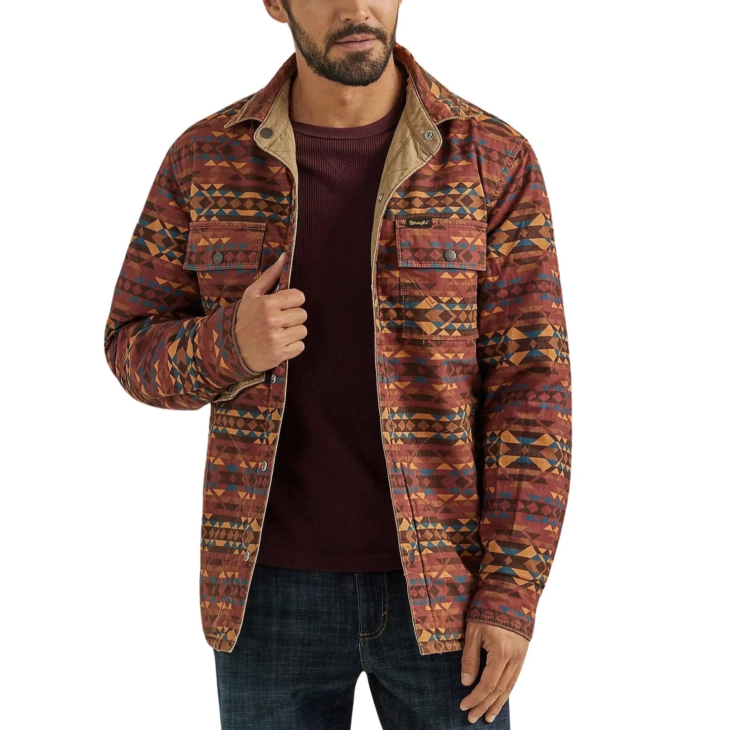 Wrangler Reversible Quilted Men's Shirt Jacket 112353398
