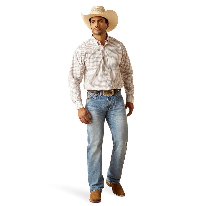 Ariat Mens Pro Tristin LS Shrt White 10048360