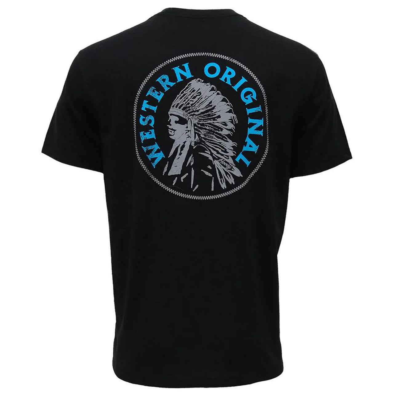 Hooey Men's S/S Black Quanah Native T-Shirt