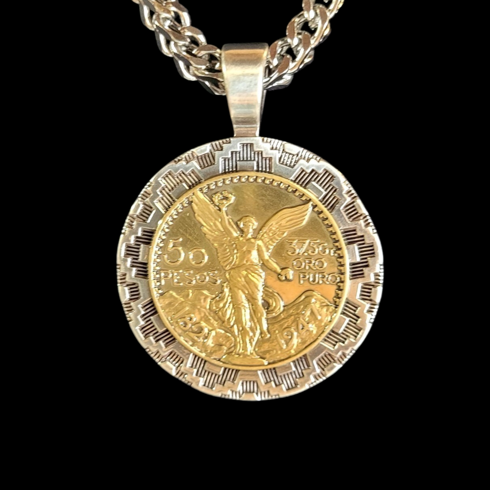 Silver Strike Peso Coin Pendant D47030