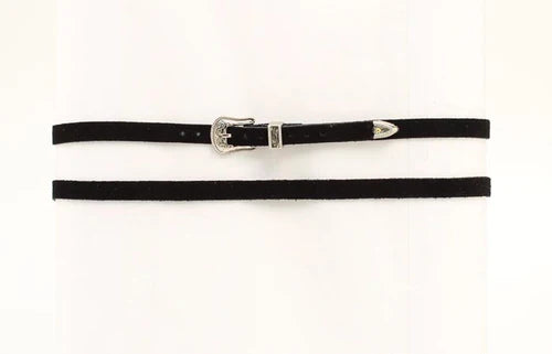 Twister Hat Band 3/8 Black Suede 0242601