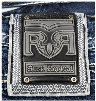 Rock Revival Men's Michael J201 Straight Leg Jeans – Dark Blue RP5789J201R