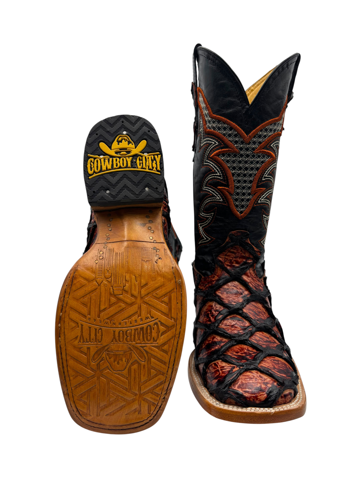Cowboy City Mens Western Boot Shedron Clone