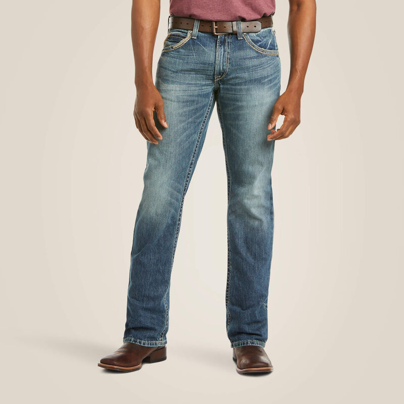 Mens Ariat M5 Slim Gambler Stackable Straight Leg Jeans