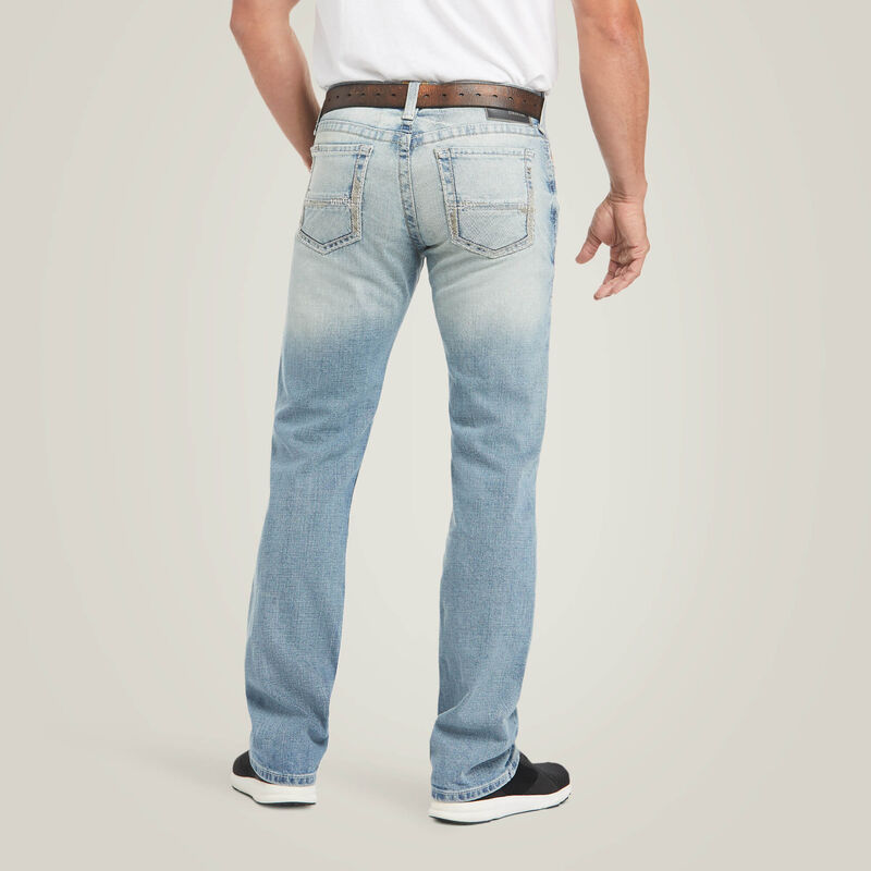 Ariat Men's M7 Shasta Light Wash Slim Fit Straight Leg Jeans 10031997