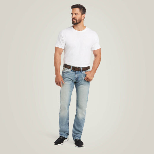 Ariat Men's M7 Shasta Light Wash Slim Fit Straight Leg Jeans 10031997
