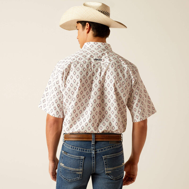 Ariat Men's Terrance Classic Fit White Shirt 10048372
