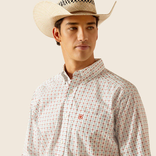 Ariat Mens Kade LS Shrt White 10048443