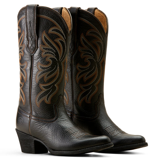 Ariat Women's Boots - Heritage J-Toe Stretch fit - Black Deertan 10051050