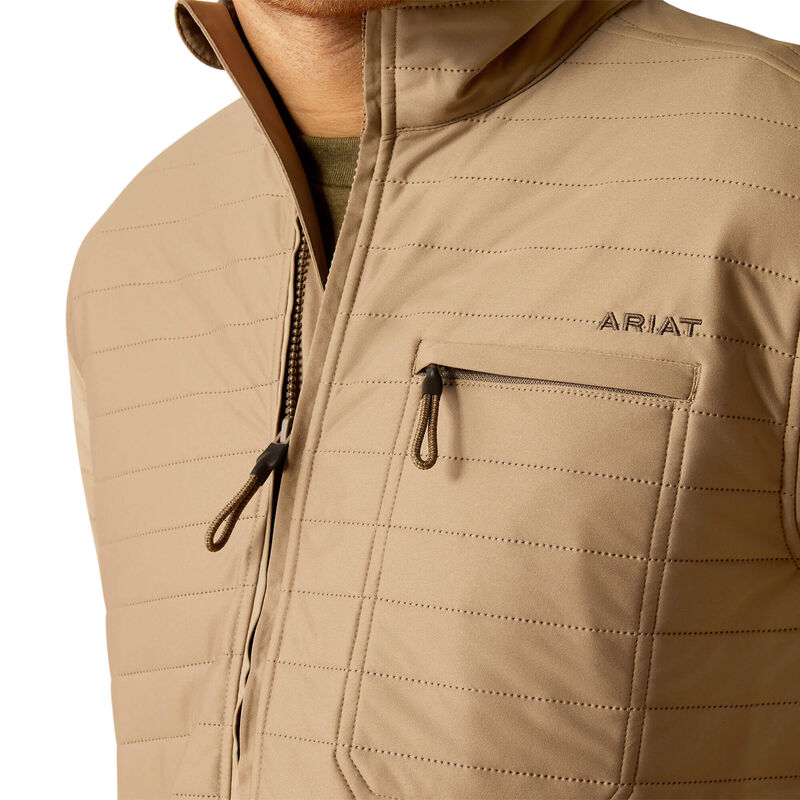 Ariat Men's Wylie Full Zip Khaki 10052463