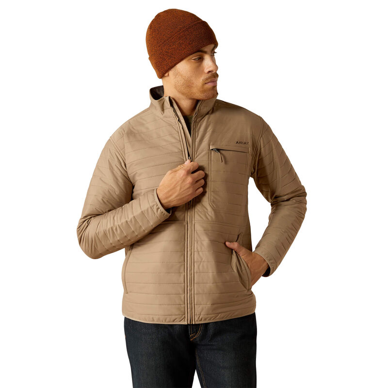 Ariat Men's Wylie Full Zip Khaki 10052463