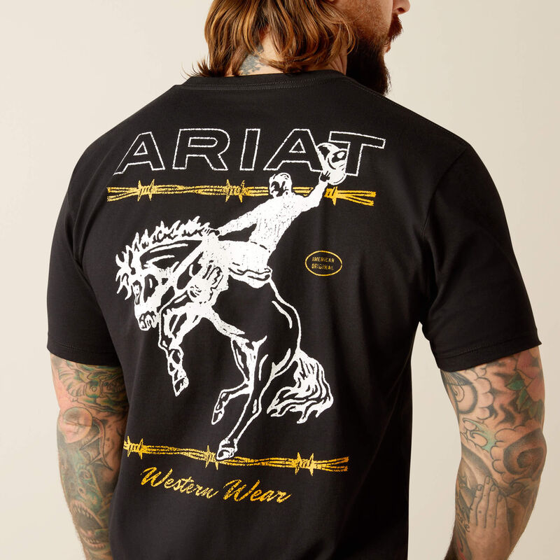 Ariat Mens Western Wear SS Tshrt Black 10053994