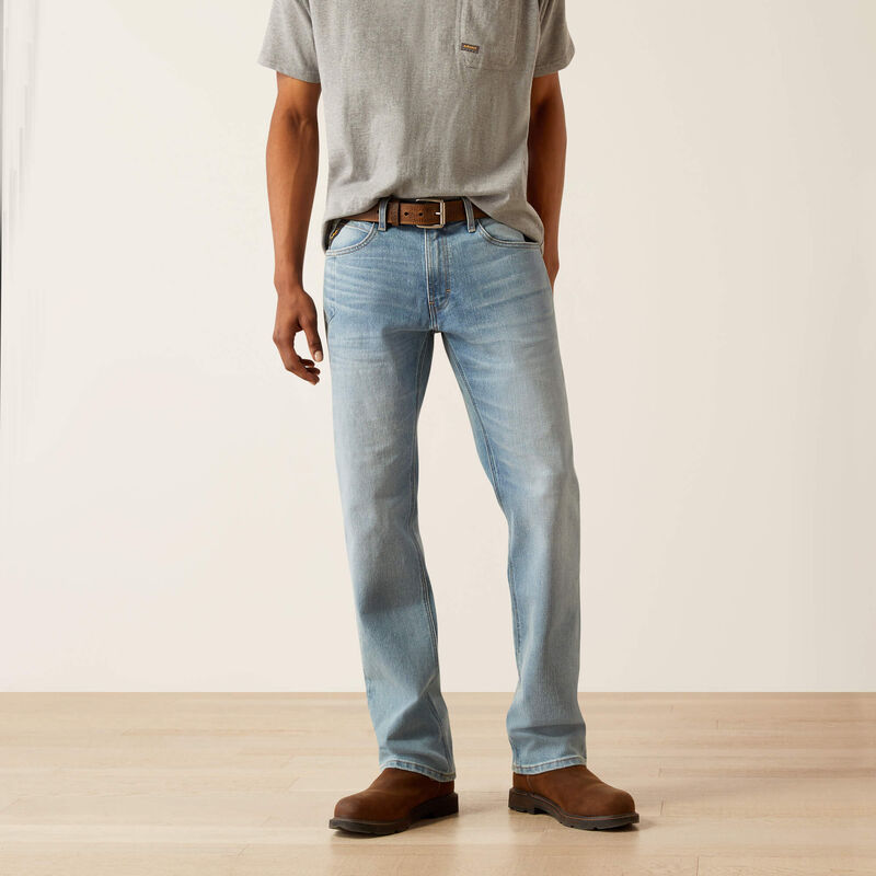 Ariat Men's M4 Work Rebar Relaxed Straight Shoreline Jeans 10058799