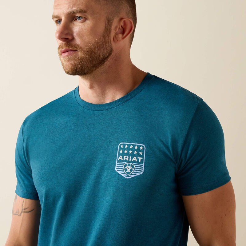 Ariat Stripe Patriotic Badge T-Shirt 10073965