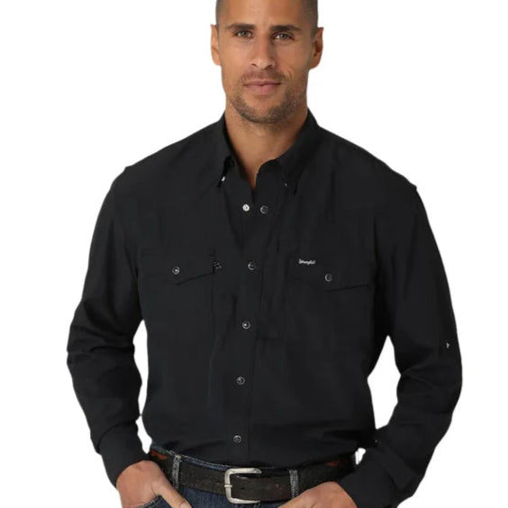 Wrangler Mens Classic Fit Performance Long Sleeve Snap Shirt - 112323744