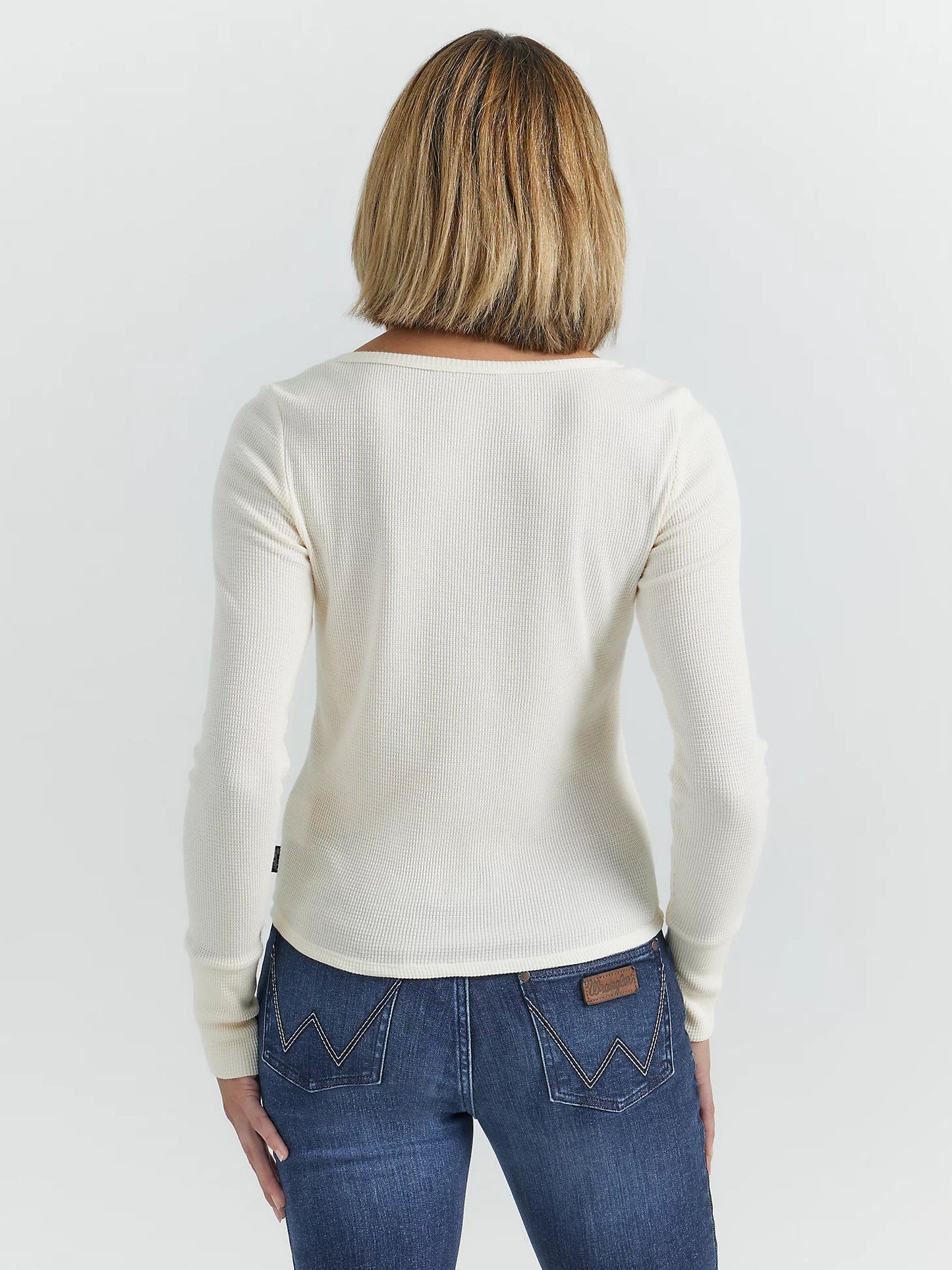 Wrangler Women's Retro Cream Henley Shirt 112352964