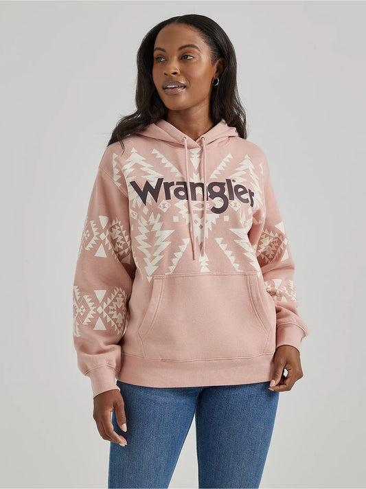Wrangle Retro Hoodie Aztec 12356679