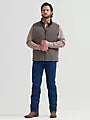 Wrangler Men's George Strait Knit Zip Vest Brown 112381931