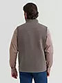 Wrangler Men's George Strait Knit Zip Vest Brown 112381931