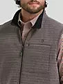 Wrangler Men's George Strait Knit Zip Vest Brown 112381931