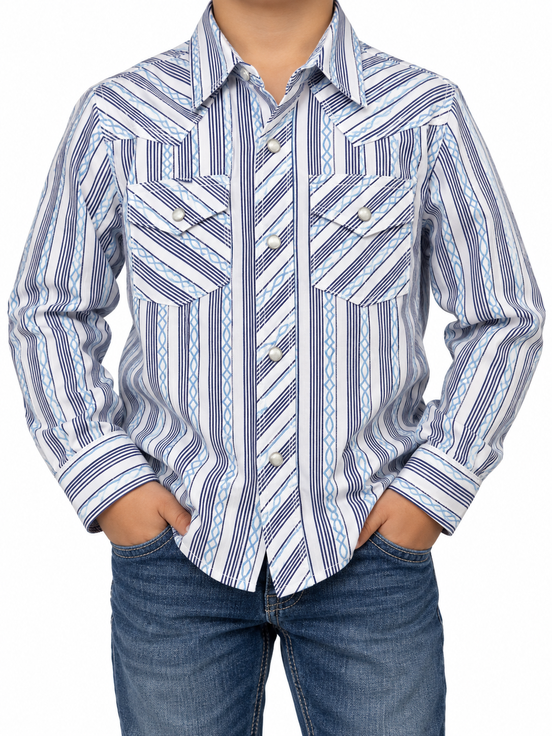 Wrangler 20X Boys Long Sleeve Western Snap 112385483