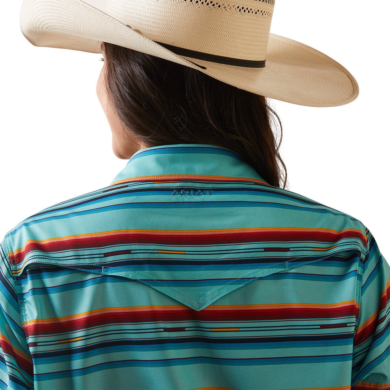Ariat Women Pool Blue Rosa Serape Shirt 10043618