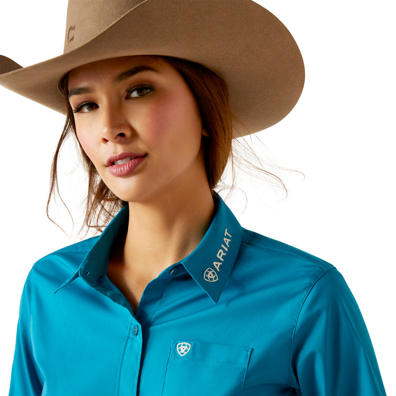 Ariat Women Shrits Kirby Cristal  Teal 10046562