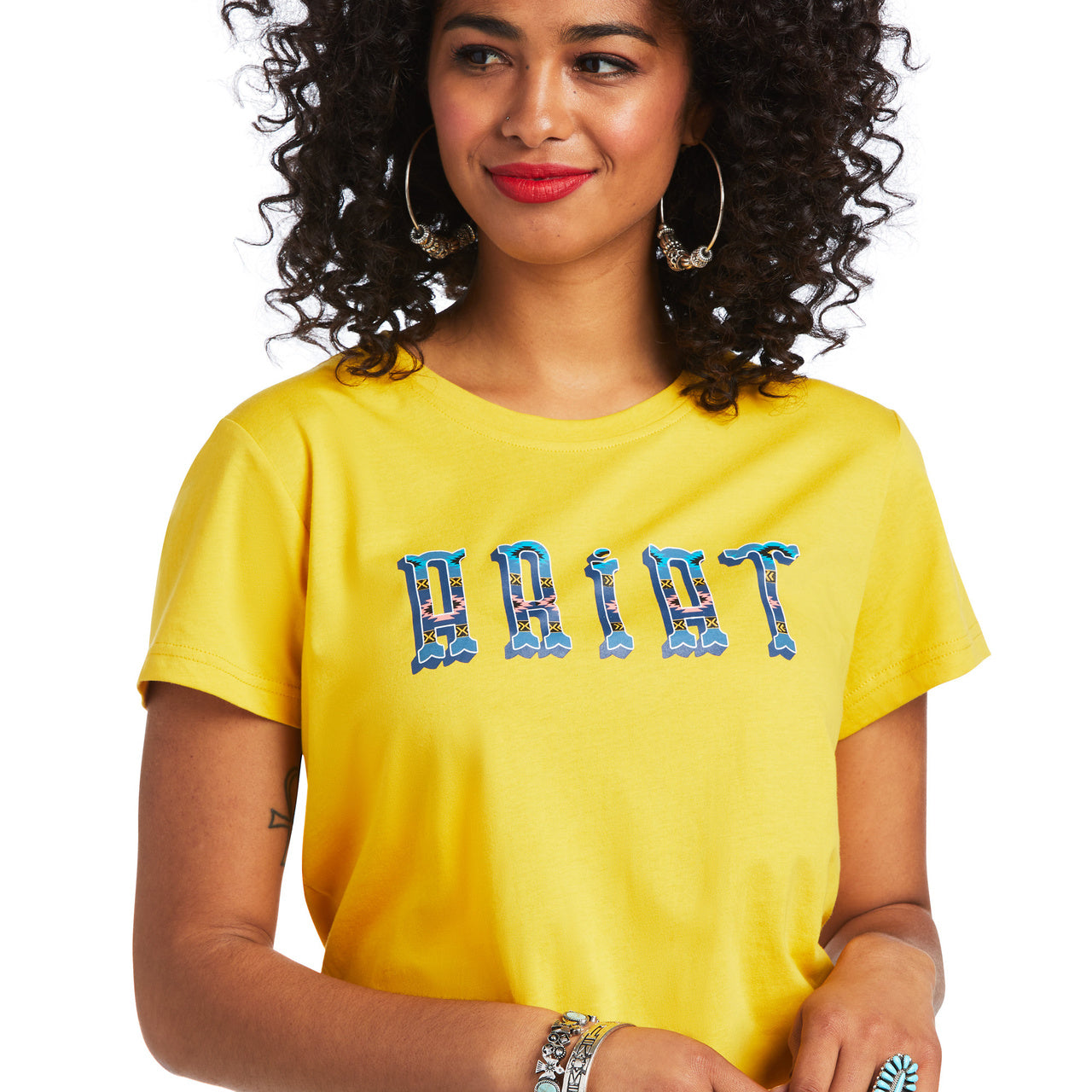 Ariat Women REAL Kinship Spicy Mustard Tee 10039528