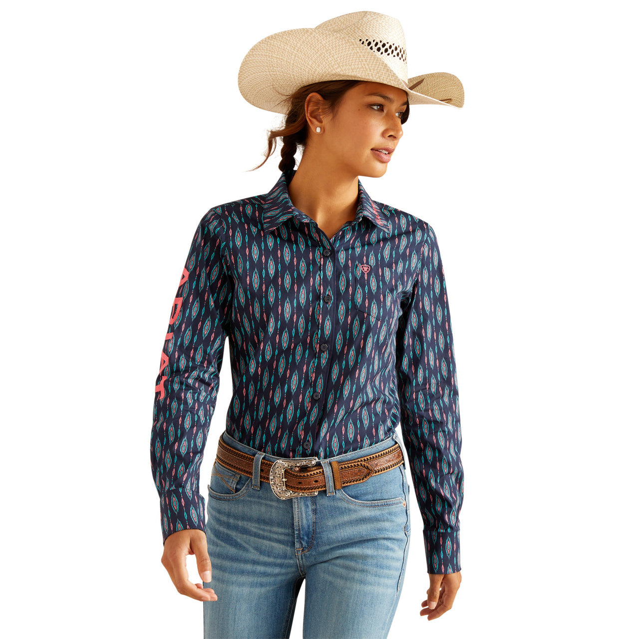 Ariat Women Shrits Kirby Backwoods Ikat 10048753