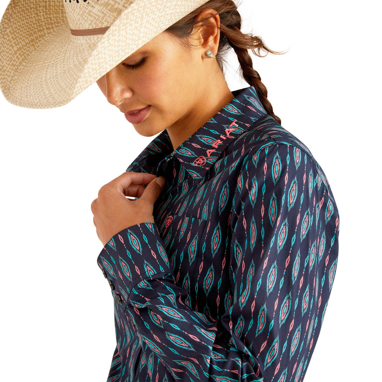 Ariat Women Shrits Kirby Backwoods Ikat 10048753