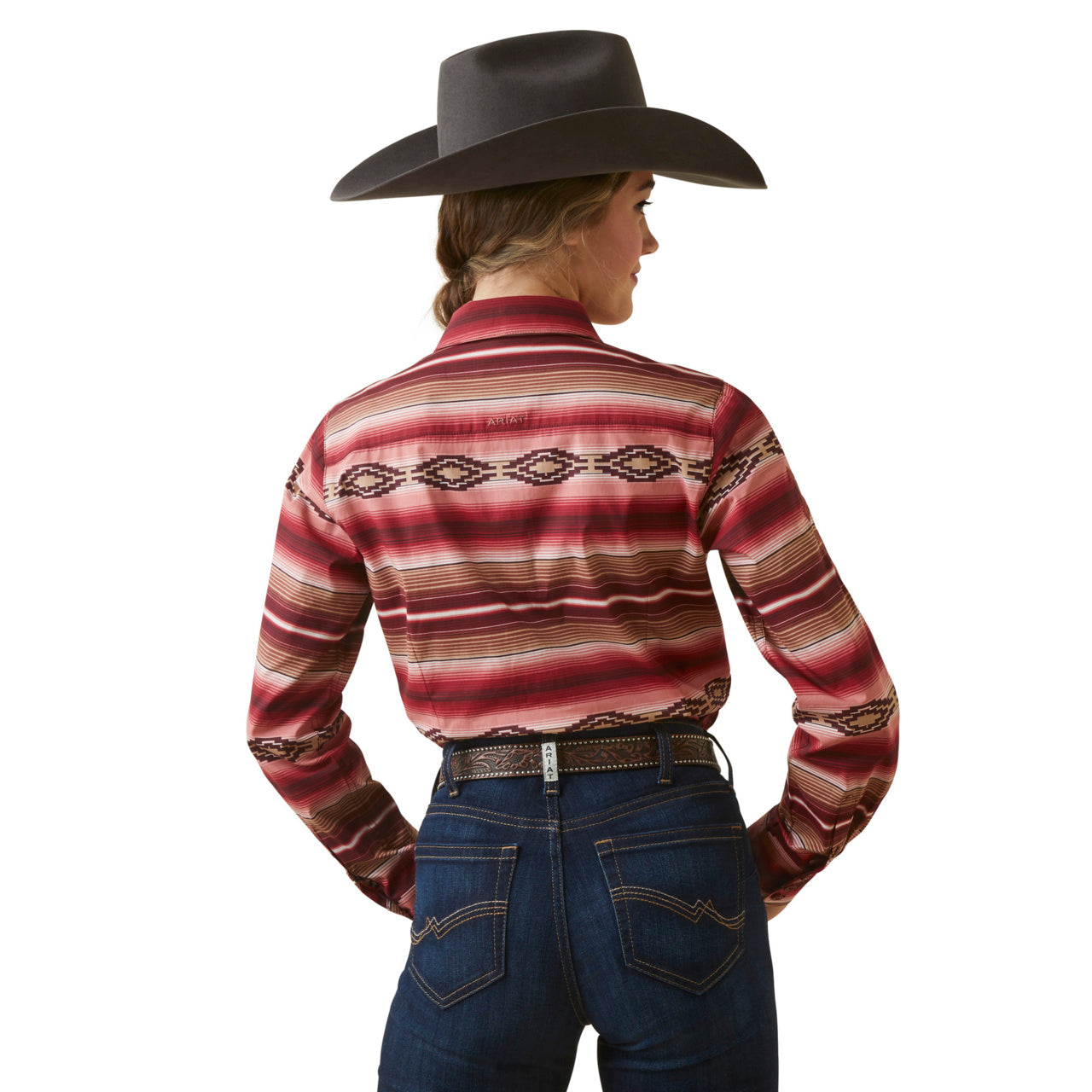 Ariat Women Team Kirby Blushing Serape Button Down Shirt 10046564