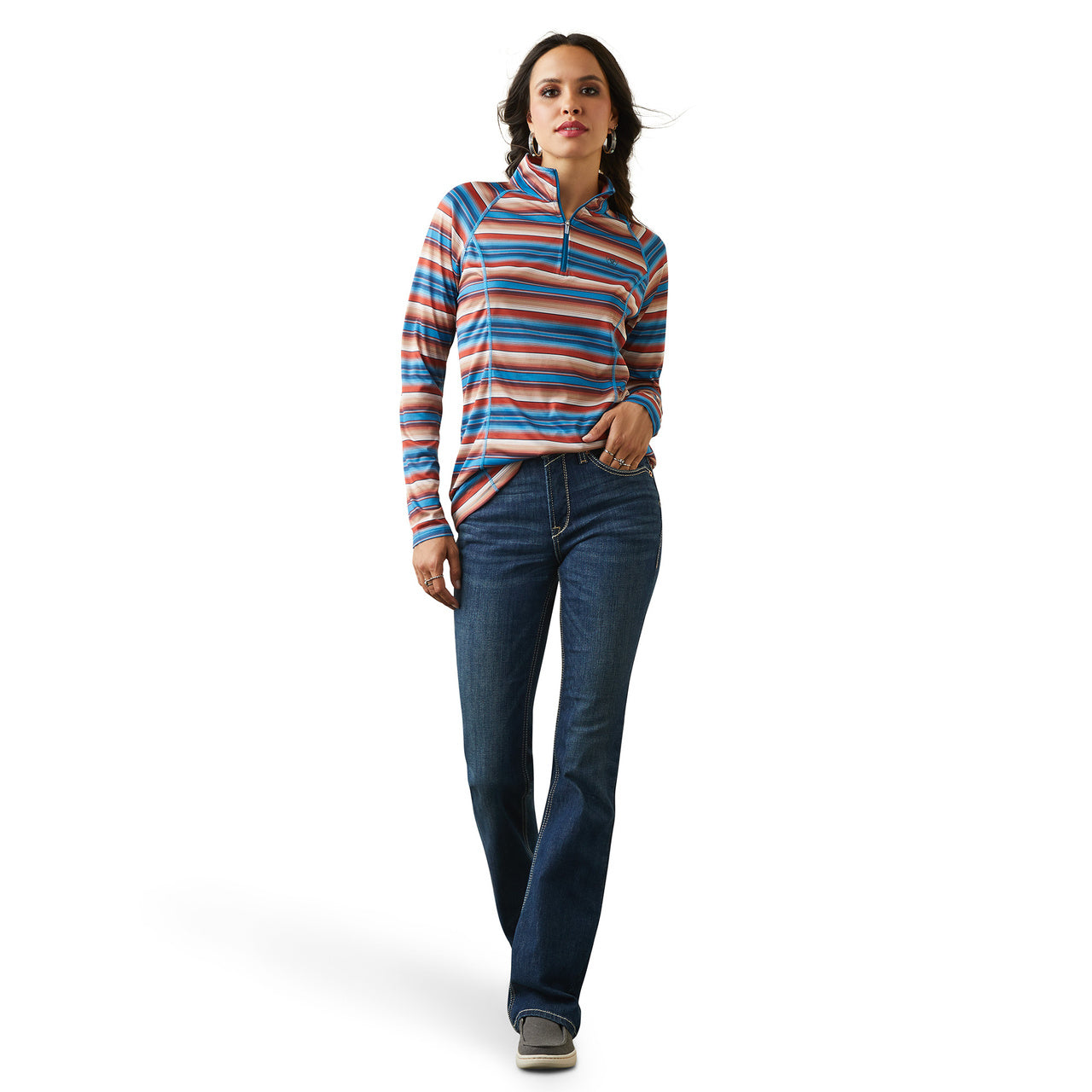 Ariat Women's Laguna 1/4 Zip Horizon Serape Pullover 10041453