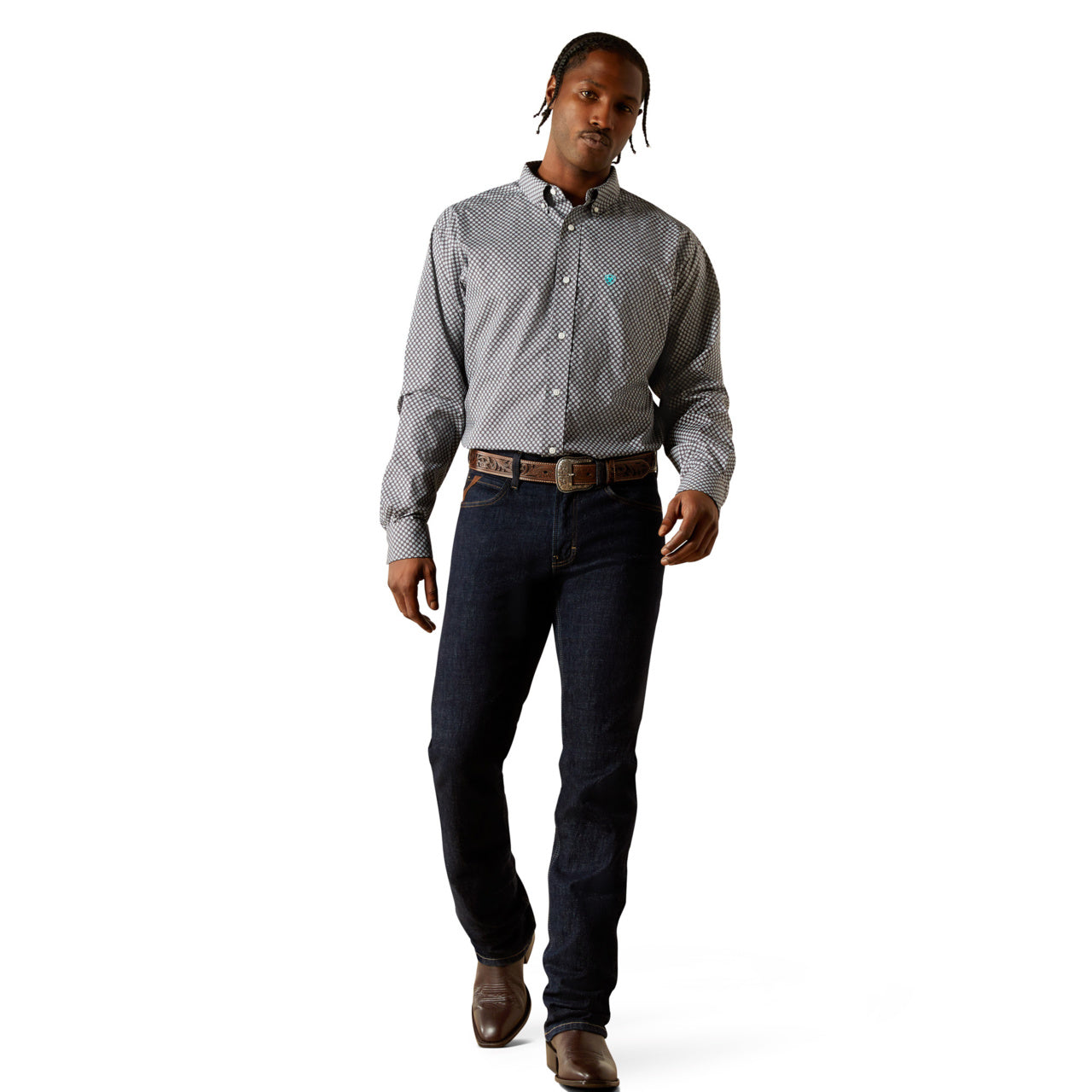 Ariat Men's Wrinkle Free Caleb Classic Fit Long Sleeve Shirt 10062228