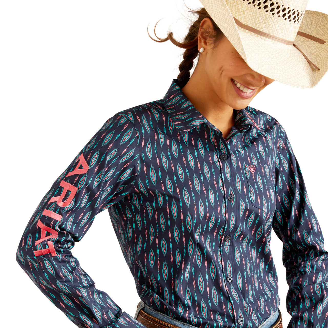 Ariat Women Shrits Kirby Backwoods Ikat 10048753