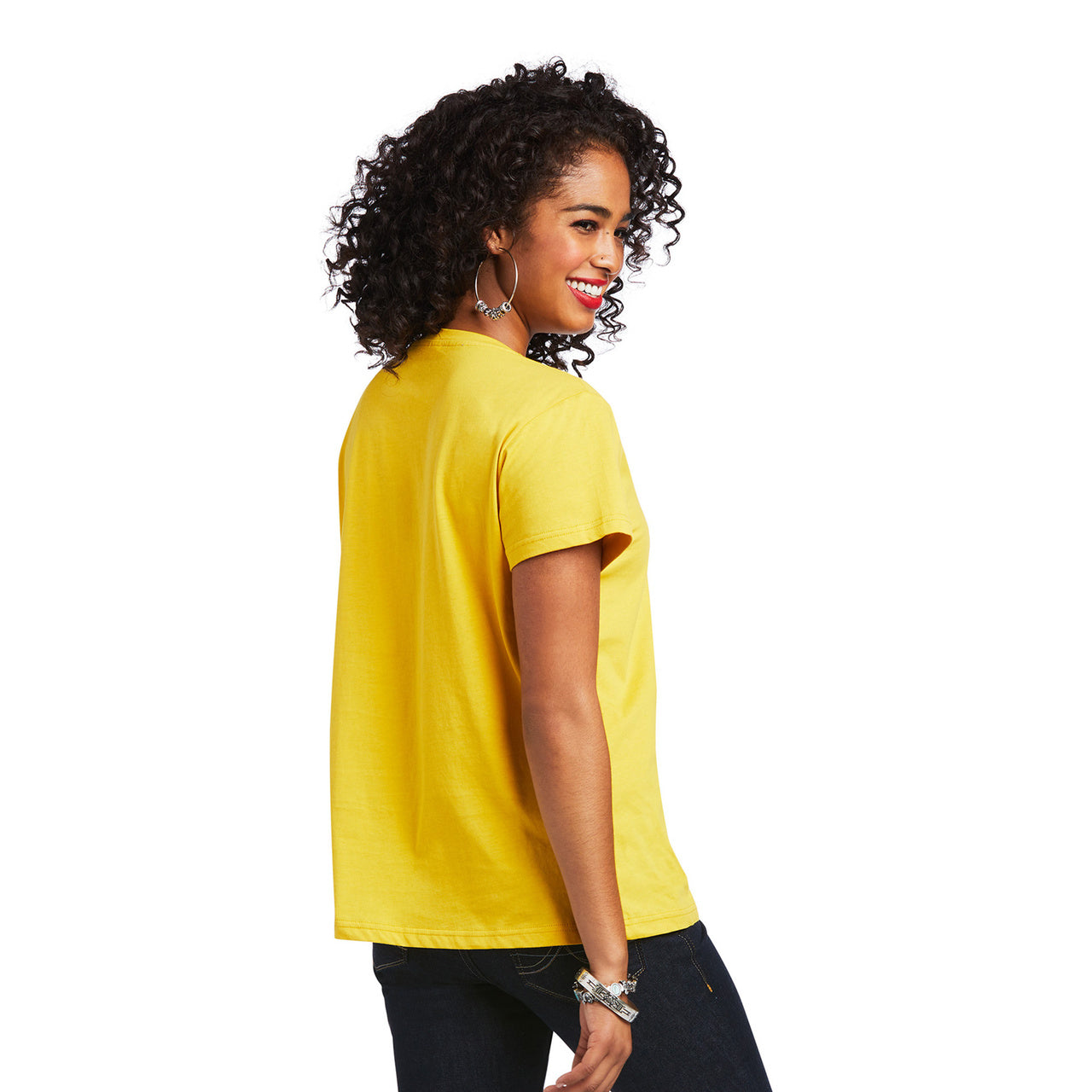Ariat Women REAL Kinship Spicy Mustard Tee 10039528