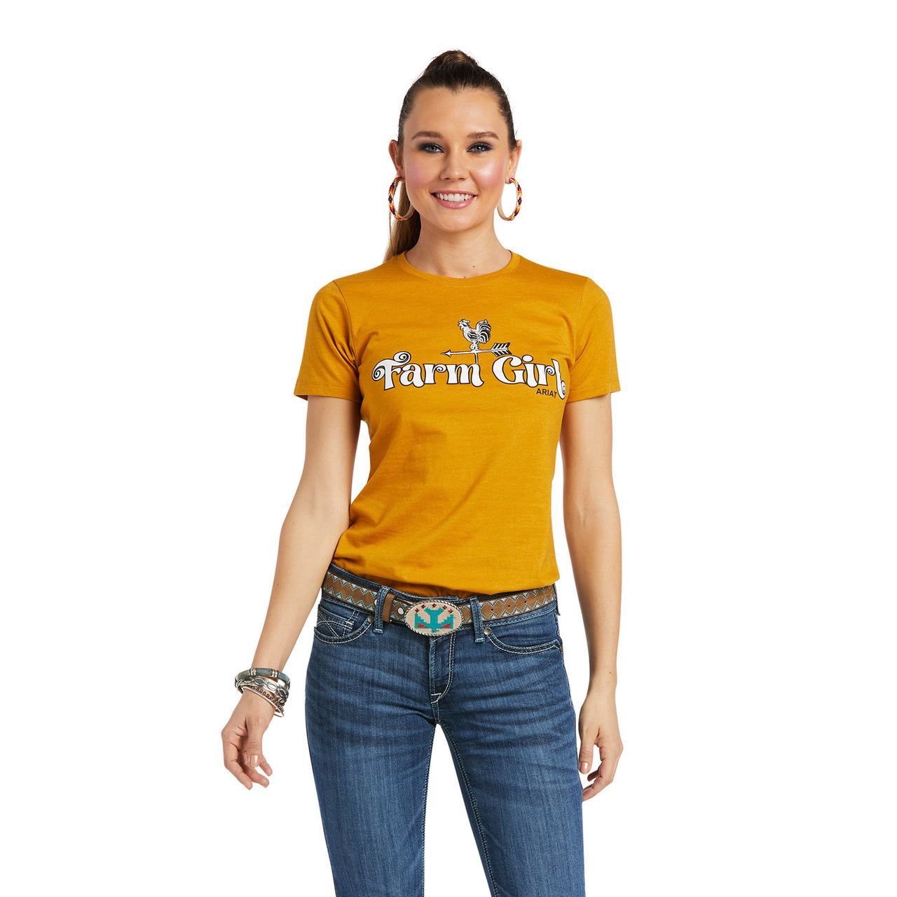 Ariat Women Farm Girl Short Sleeve Tee 10038633